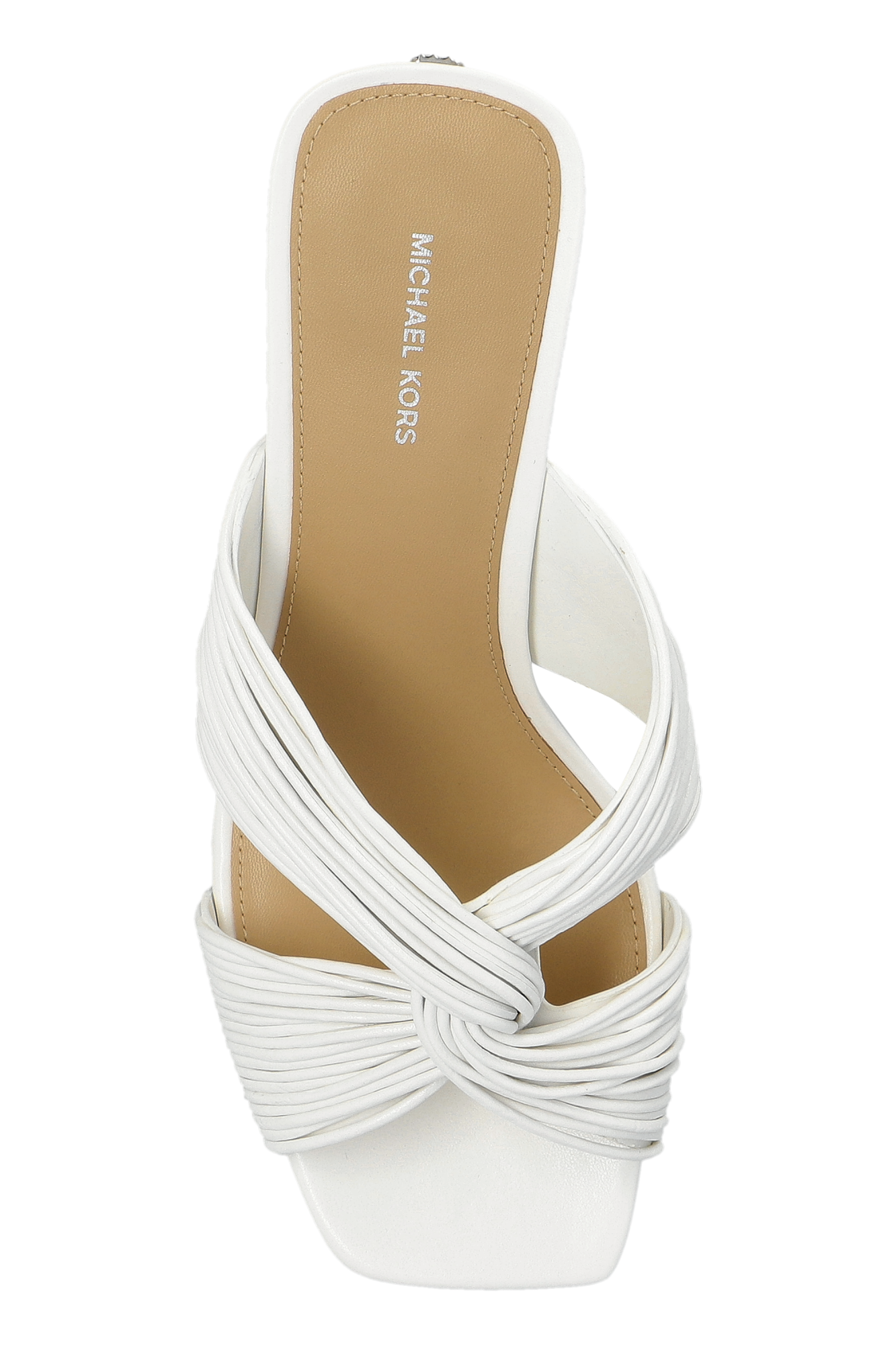 【送料&関税込】Michael Kors Alessia Mule In White Leather White Alessia heeled mules Michael Michael Kors - Vitkac Canada